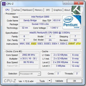 La scheda  di una CPU compatibile