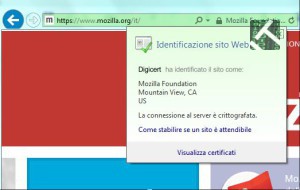 Il sito mozilla in https senza superfish